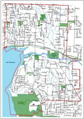 city of kenmore map