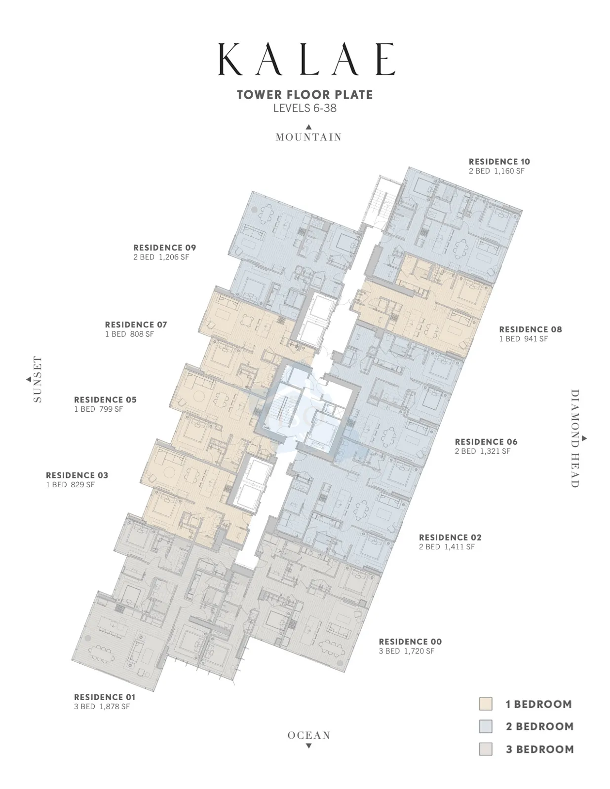 Kalae Ward Village Floor Plate