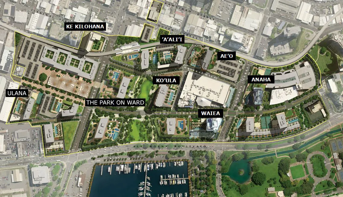 Victoria Place Location in Ward Village