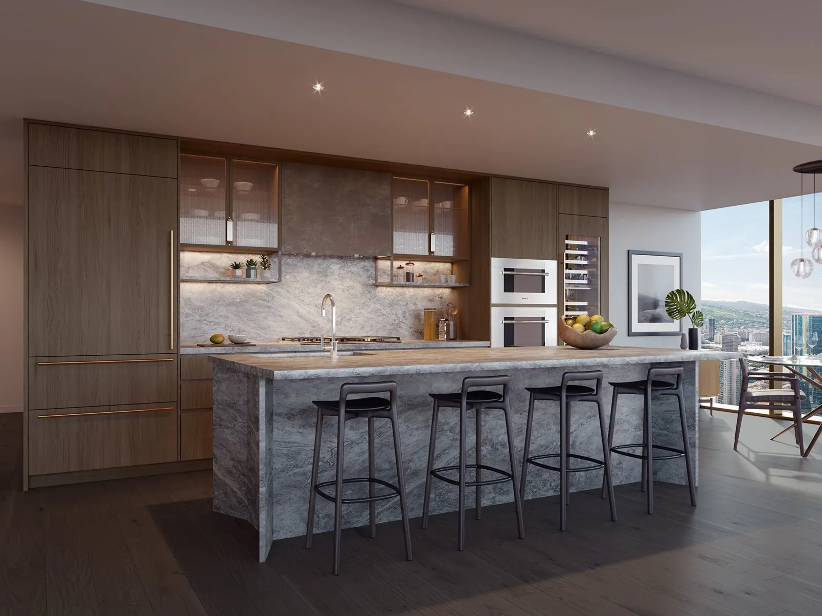 Victoria Place Kitchen Dark Color Scheme