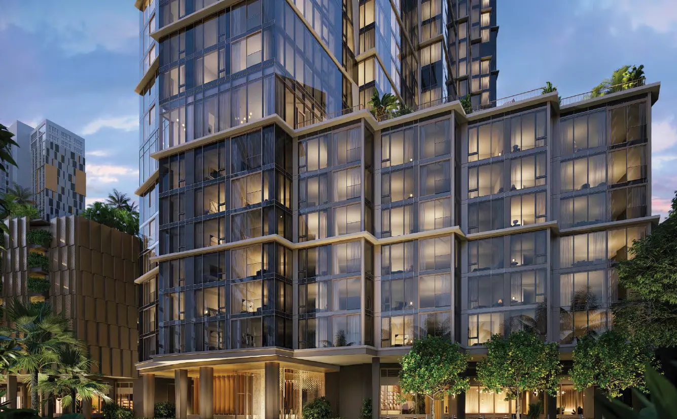 Mahana Ward Village planned arrival and lower residences - developer rendering