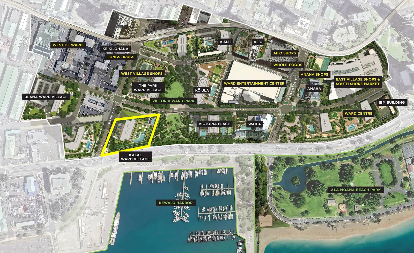 Kalae Ward Village Map