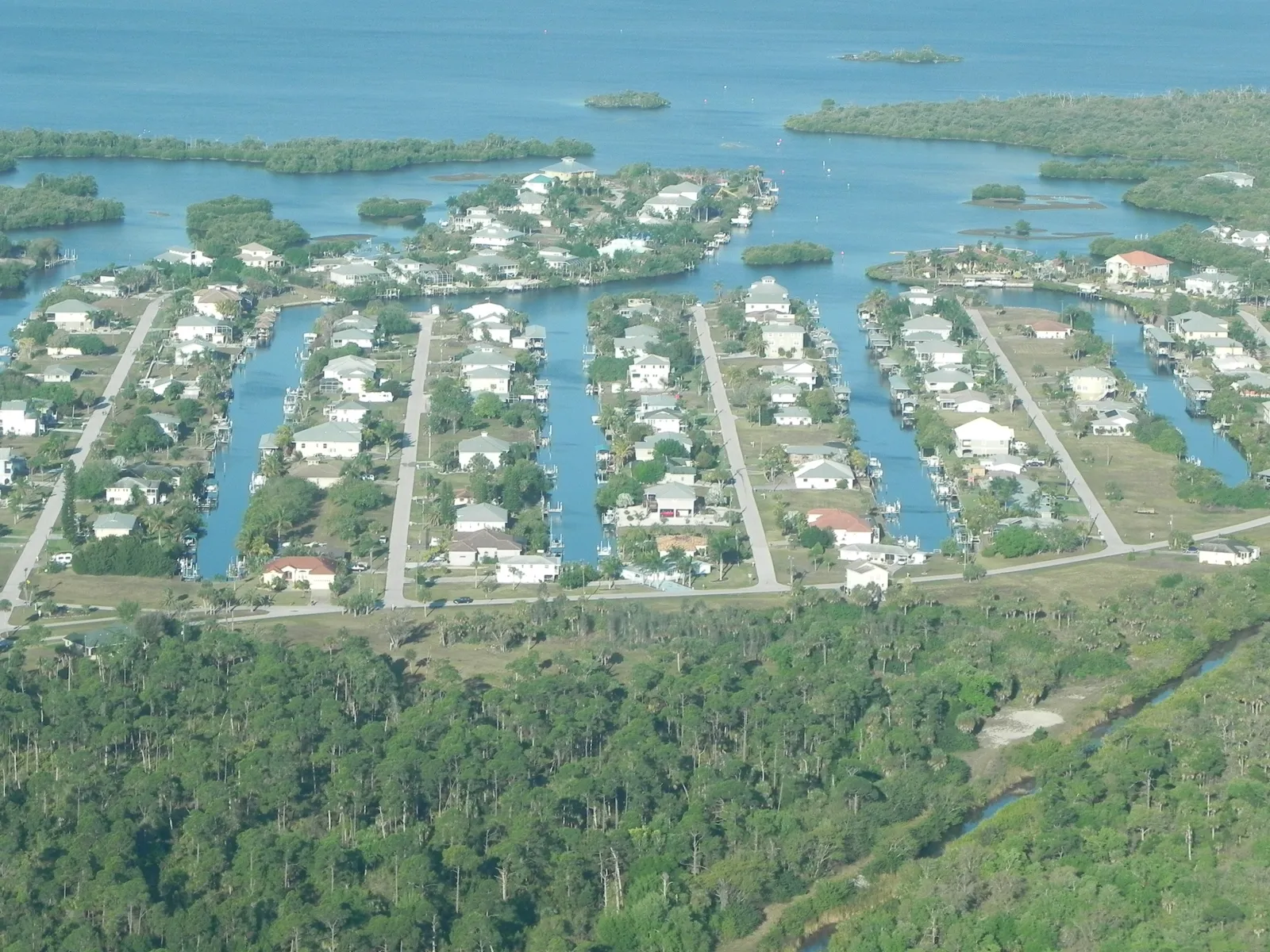 Pirate Harbor aerial view