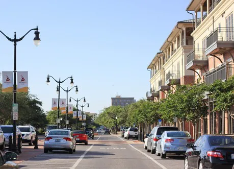 Cars Parked on South Palafox Street in Downtown Pensacola