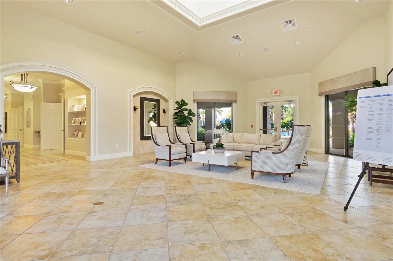 Clubhouse lounge at Cypress Falls North Port Florida