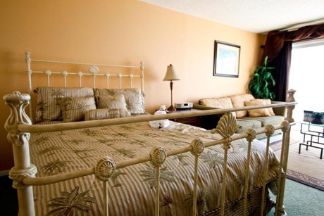 master bedroom of condo unit