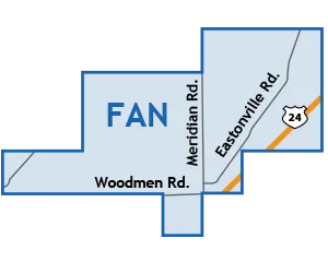 falcon north Colorado Springs Map