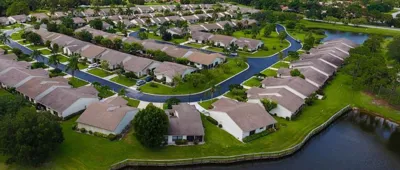 Egret Pond Palm City Aerial View