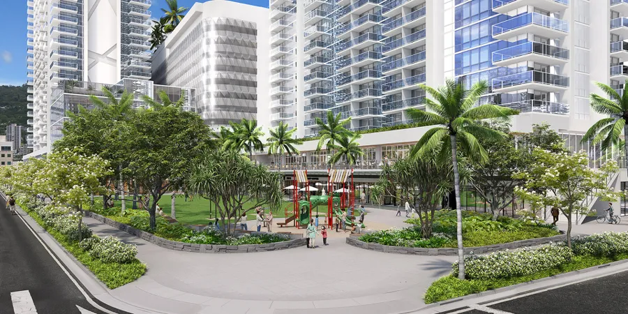 Keeaumoku Towers Pedestrian Level