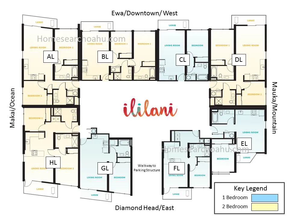 Ililani Tower Floor Plate - Lower Levels