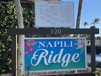 Napili Ridge Sign