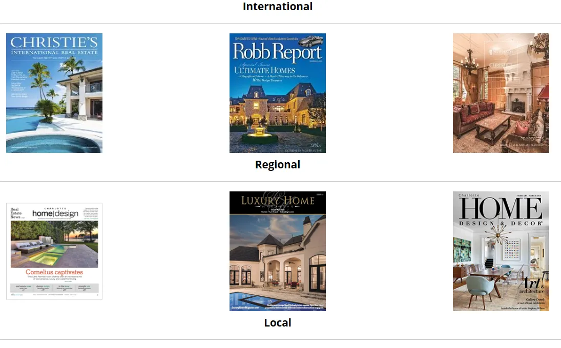 International and Regional print ads