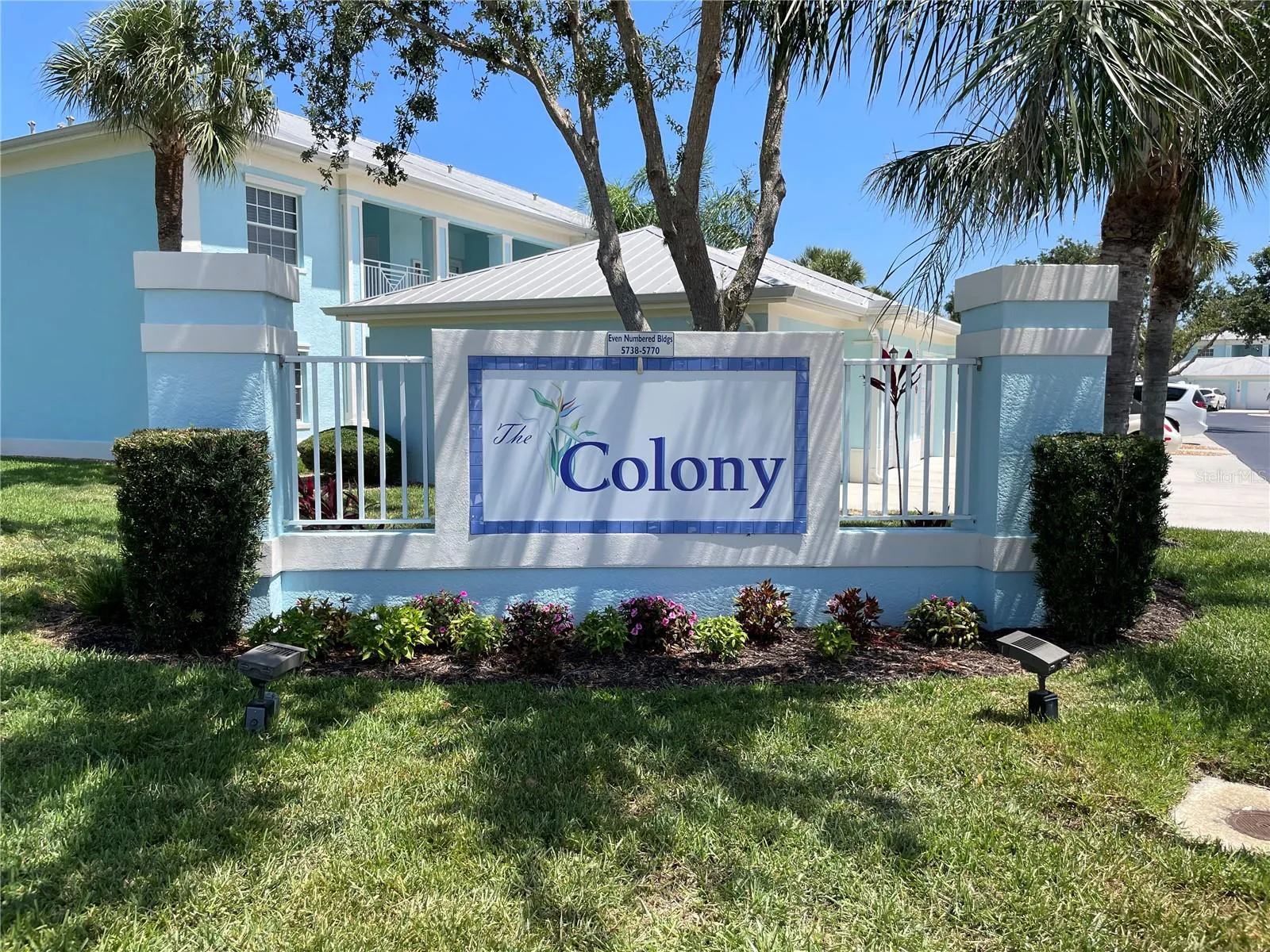 The Colony at Sabal Trace community entrance sign