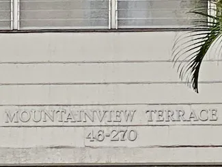 Mountain View Terrace Sign