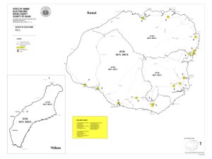 Kauai Polling Station Map.