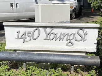 1450 Young St Sign