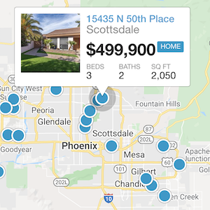 Interactive Map Search
