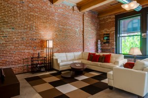 staged downtown loft