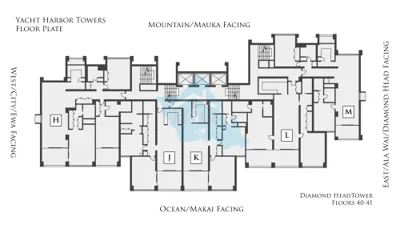 Yacht Harbor Towers Floor Plan