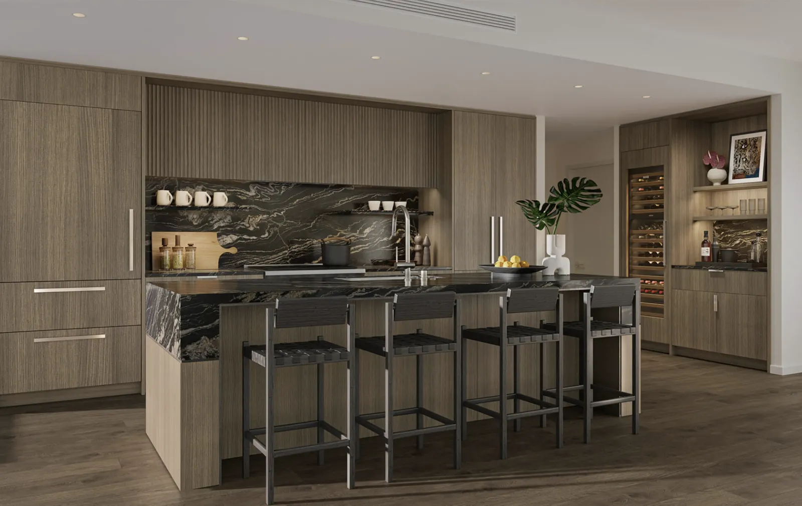 Kalae Ward Village Dark Kitchen