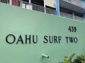 Oahu Surf Two Sign