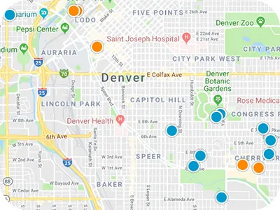 Colorado Front Range Real Estate Map Search