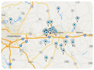 Interactive Central NC Real Estate Map Search
