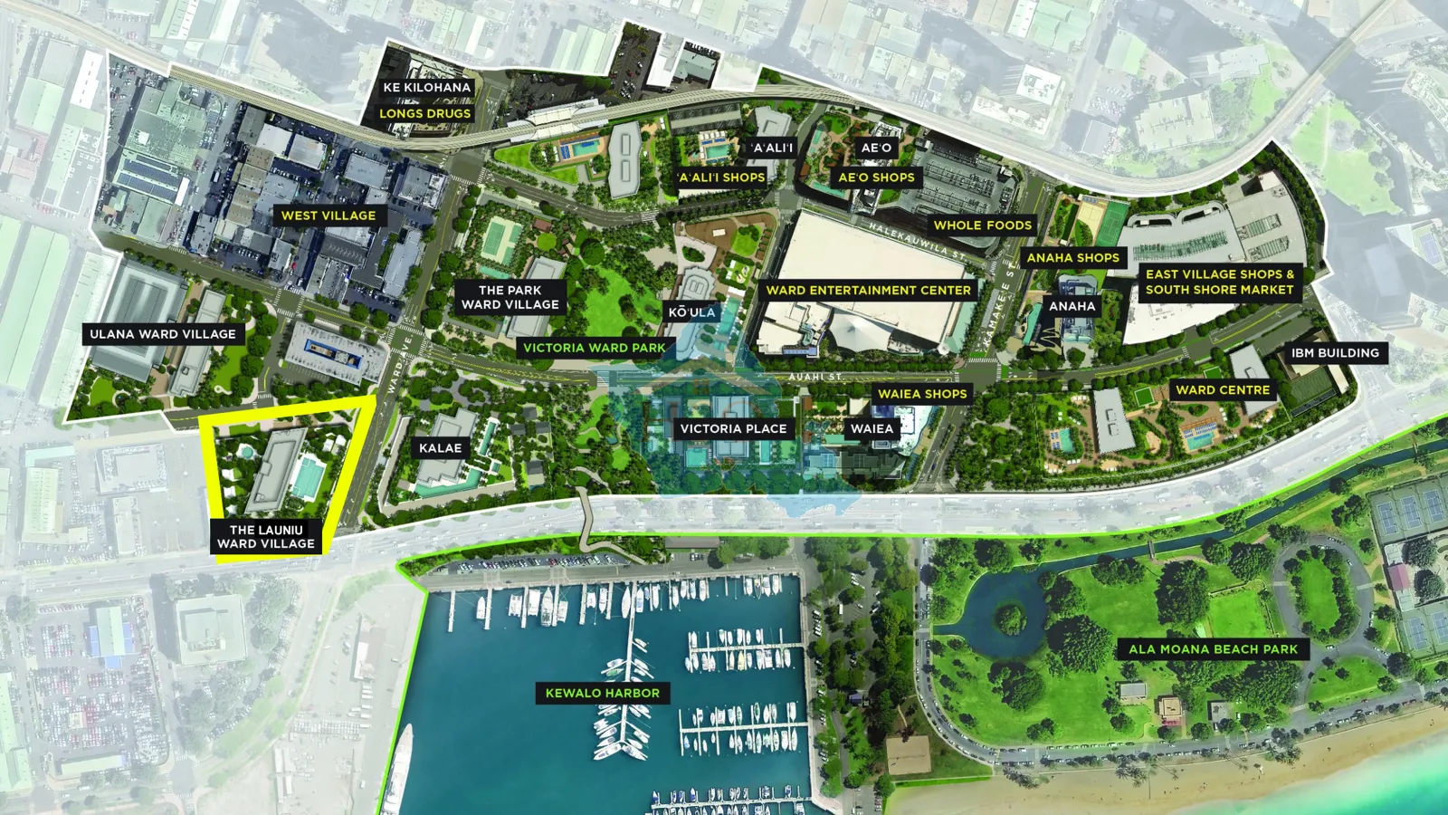 Launiu Ward Village Map