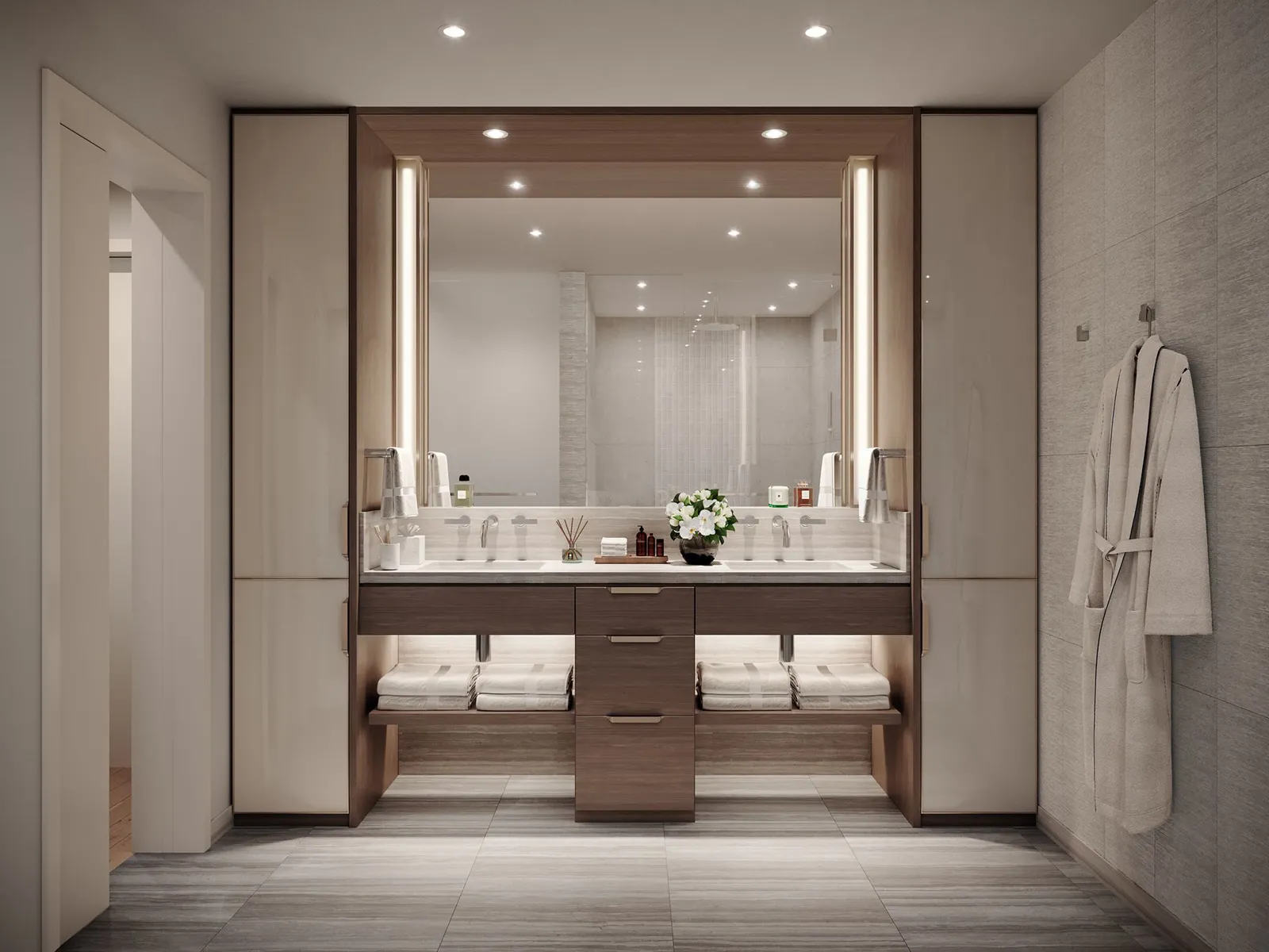 Victoria Place Bathroom - Dark Color Scheme