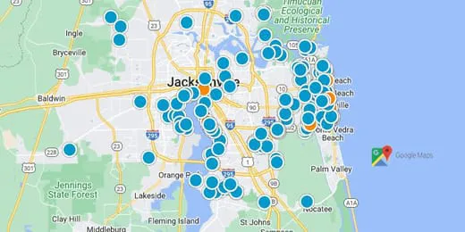 Jacksonville Real Estate Map Search