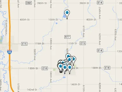 Roland Homes for Sale Map Search Results