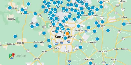 San Antonio Real Estate Map Search