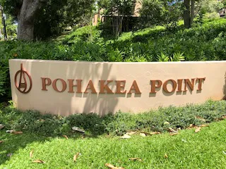 Poha Kea Point Sign