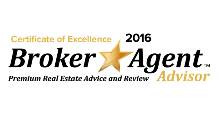2016 Certificate of Excellence Broker Agent Advisor