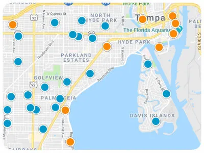Tampa Real Estate Map Search