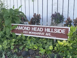 Diamond Head Hillside Sign