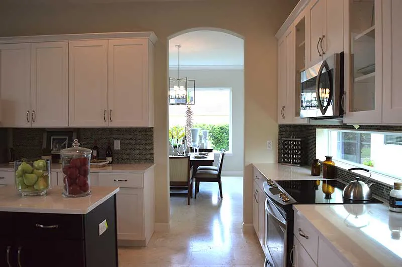 courtyard model home