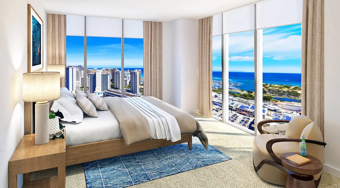 Azure Ala Moana Bedroom Rendering