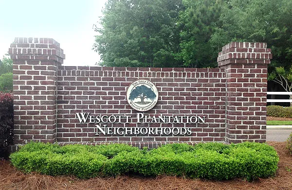 Westcott Plantation Entrance