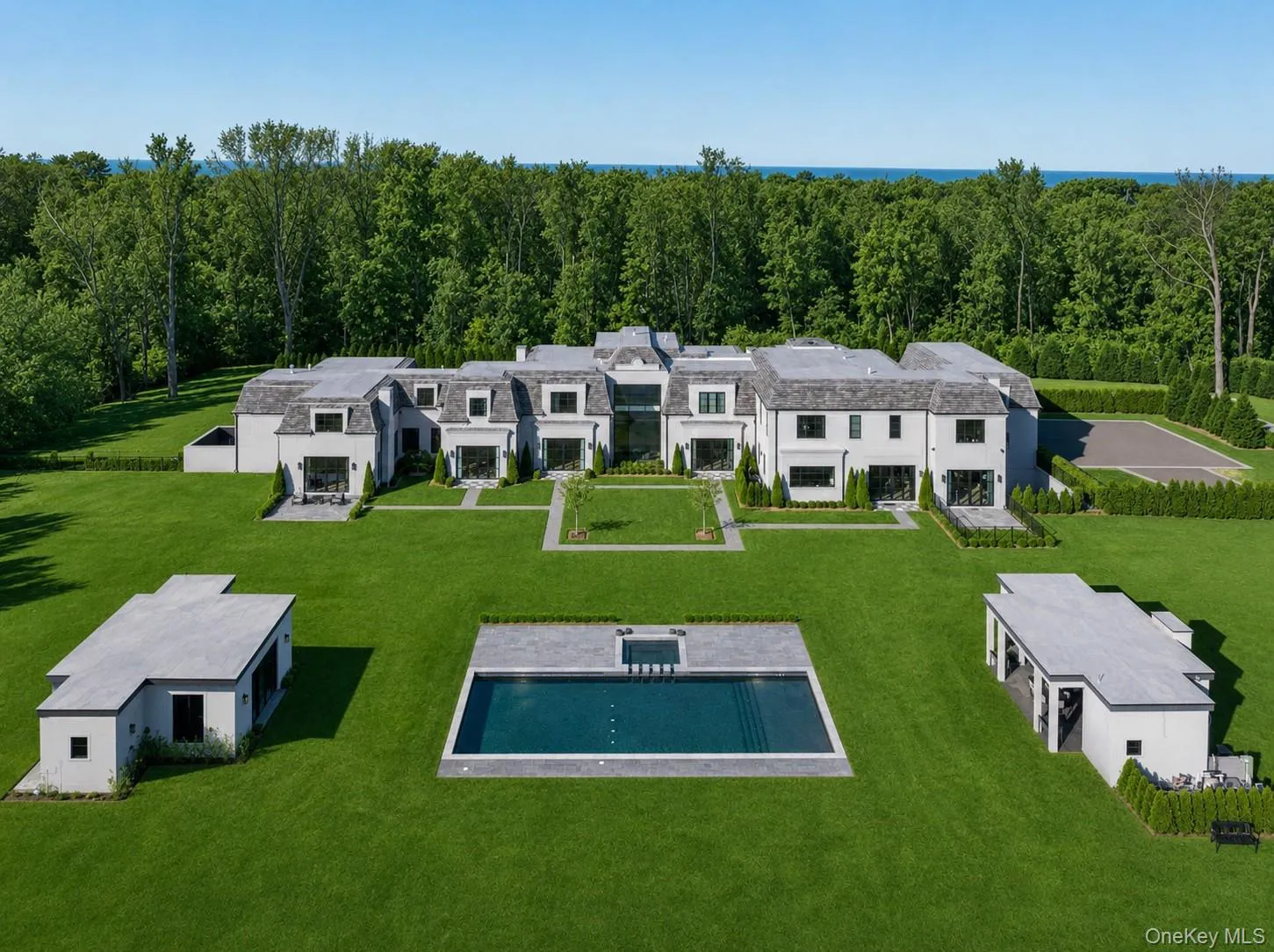 Exterior of 199 Lattingtown Road, listed in Locust Valley, New York